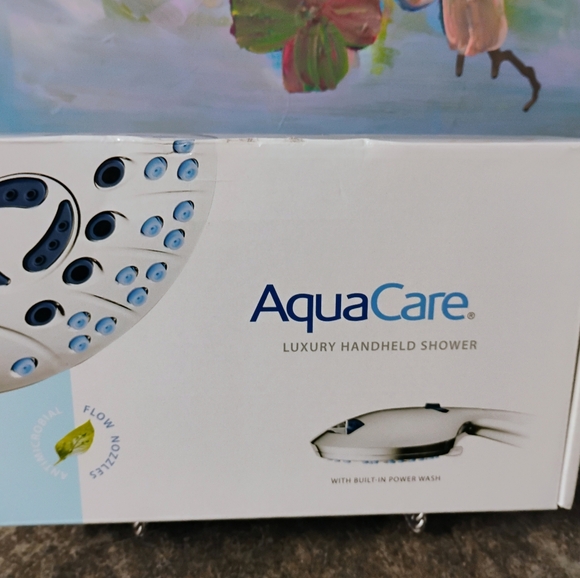 🆕 AQUACARE [NIB] Luxury Handheld Shower High-Pressure 8-Mode Head Satin Nickel - Picture 2 of 5